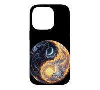 Art du Loup Yin Yang Coque pour iPhone 14 Pro
