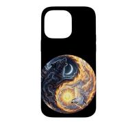Art du Loup Yin Yang Coque pour iPhone 14 Pro Max