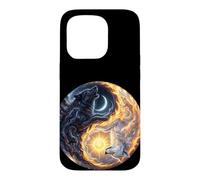 Art du Loup Yin Yang Coque pour iPhone 15 Pro
