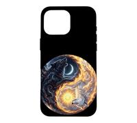 Art du Loup Yin Yang Coque pour iPhone 16 Pro Max