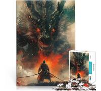 Art du Monstre Dragon samouraï Puzzles de 1000 pièces pour Adolescents Casse-tête pour Car C'est Un pour Toute la Famille 38x26cm