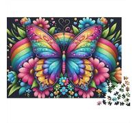 Art du Papillon Arc-en-Ciel Format 1000 Pièces Adolescents Cadeau No?l Défi Intellectuel Meilleure Vente Puzzle Éducatif Papier Mat Anti-reflet 52x38cm/1000pcs