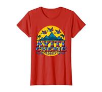 Art du Paradis Tropical Ayiti Cherie de la Fierté haïtienne T-Shirt, Femme, Rouge, 3XL