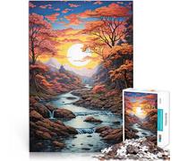 Art du Paysage fluvial Puzzle de 1000 pièces pour Adultes Jouets à Faire soi-même Cadeau d'anniversaire, Cadeaux, décoration Murale 38x26cm