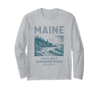 Art du Phare de la côte du Maine et sa beauté paisible Manche Longue