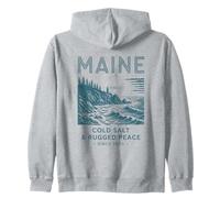 Art du Phare de la côte du Maine et sa beauté paisible Sweat à Capuche