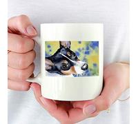 Art Du Rat Terrier Mug Unique Tasse À Thé Drôle Tasse À Café Idée Cadeau Pour Bureau Collègue Anniversaire 330Ml