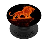 Art du Roar of The Firey Lion, Love Lions PopSockets PopGrip Adhésif