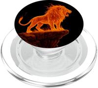 Art du Roar of The Firey Lion, Love Lions PopSockets PopGrip pour MagSafe