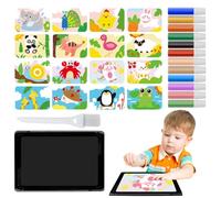 Art Du Sable À Décoller Et À Coller - Kits De Feuilles D'art De Sable Autocollantes, Brosse À Plateau, Sables Colorés | Ensemble D'artisanat Éducatif Pour Les , La Maternelle, Le Plaisir Créati