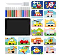 Art Du Sable À Décoller Et À Coller - Kits De Feuilles D'art De Sable Autocollantes, Brosse À Plateau, Sables Colorés | Ensemble D'artisanat Éducatif Pour Les , La Maternelle, Le Plaisir Créati