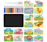 Art Du Sable À Décoller Et À Coller - Kits De Feuilles D'art De Sable Autocollantes, Brosse À Plateau, Sables Colorés | Ensemble D'artisanat Éducatif Pour Les , La Maternelle, Le Plaisir Créati