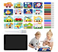 Art du sable à peler et coller, peinture sur sable coloré - Kits de feuilles d’art de sable autocollantes,12 couleurs de sable, 16 à décoller et à saupoudrer, 1 plateau, 1 pinceau, outil d'art