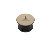 Art du Salut chrétien des Trois Croix PopSockets PopGrip Adhésif