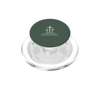Art du Salut chrétien des Trois Croix PopSockets PopGrip pour MagSafe
