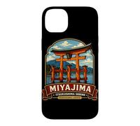Art du sanctuaire Torii de Miyajima, Hiroshima, Japon Coque pour iPhone 14 Plus