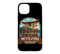 Art du sanctuaire Torii de Miyajima, Hiroshima, Japon Coque pour iPhone 15 Plus
