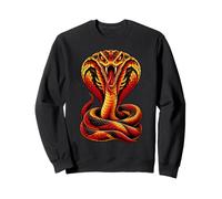 Art du Serpent Cobra pour Les Amoureux des Reptiles Sweatshirt