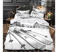 Art du Skateboard Parure de Lit 3D Effet Microfibre résistante Hypoallergique Style Graphique Urbain Housse de Couette Fermeture Éclair Super Douce Confortable for Couple Amoureux Double（200x200cm）