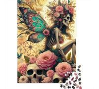 Art du Squelette du Papillon Bundle Puzzle 1000 Pièces, Papier Épais, Enfants 8-12 & Adultes, Décoration Murale Maison, Cadeau Nouvel an, Défi Cérébral 52x38cm/1000pcs