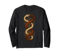 Art du symbole de la géométrie sacrée du serpent jumeau Sri Yantra Manche Longue