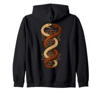 Art du symbole de la géométrie sacrée du serpent jumeau Sri Yantra Sweat à Capuche