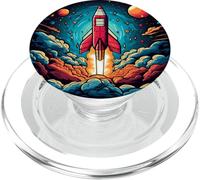 Art du Vaisseau Spatial pour Le Lancement de fusées PopSockets PopGrip pour MagSafe