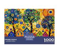 Art du Village coloré Matériau Résistant Aux Couleurs Activité Relaxante, Parfaite pour Réduire L’anxiété Et Profiter du Calme 38x26cm/1000pcs