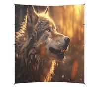 Art du Vrai Loup Tente de Plage Abri Solaire pour Camping,Installation Facile,Portable avec Sacs de Sable pour Pêche Pique-Nique Plein Air