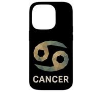 Art du Zodiaque à Faible polyglyphe Contre Le Cancer Coque pour iPhone 14 Pro