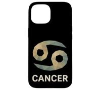 Art du Zodiaque à Faible polyglyphe Contre Le Cancer Coque pour iPhone 15
