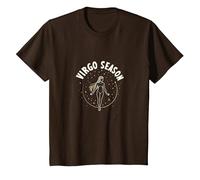 Art du Zodiaque céleste de la Saison de la Vierge pour Homme T-Shirt, Enfant, Marron, 2 Ans