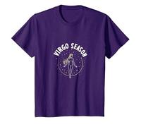 Art du Zodiaque céleste de la Saison de la Vierge pour Homme T-Shirt, Enfant, Violet, 2 Ans