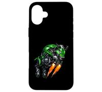 Art d'un Motard en Forme de Taureau robotisé à réaction Coque pour iPhone 16 Plus