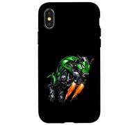 Art d'un Motard en Forme de Taureau robotisé à réaction Coque pour iPhone X/XS