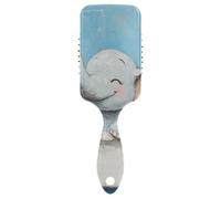 Art Elephant Brosse à cheveux antistatique vintage pour femme noire conçue pour le séchage au sèche-cheveux avec poignée ergonomique cepillo para peinar