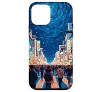 Art en Forme de Tourbillon de la traversée Nocturne de Tokyo Coque pour iPhone 12 Mini