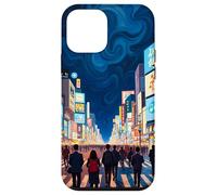 Art en Forme de Tourbillon de la traversée Nocturne de Tokyo Coque pour iPhone 12 Mini