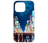 Art en Forme de Tourbillon de la traversée Nocturne de Tokyo Coque pour iPhone 16 Pro