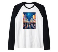 Art en Forme de Tourbillon de la traversée Nocturne de Tokyo Manche Raglan