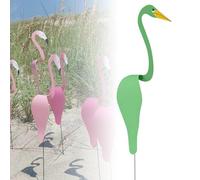Art en métal de Jardin d'oiseaux dansants de Floride, Flamant Rose Dansant de Floride, Moulin à Vent Magique en métal, Moulin à Vent Flamant Rose, Moulin à Vent pour décoration de Jardin et de Cour (