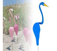 Art en métal de Jardin d'oiseaux dansants de Floride, Flamant Rose Dansant de Floride, Moulin à Vent Magique en métal, Moulin à Vent Flamant Rose, Moulin à Vent pour décoration de Jardin et de Cour (