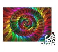 Art en Spirale Arc-en-Ciel 1000 Pièce Carton Robuste Puzzle Classique pour Adultes Enfants Impossible Difficile Défiant Décompression Et Décoration Murale Idée Cadeau 70x50cm/1000pcs