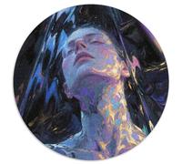 Art en Verre Liquide 1000 Pièces Puzzle Circulaire Jeu Art Jeu D'Intelligence Cadeau Unique pour Adultes Et Enfants 1000pcs (67.5x67.5cm)