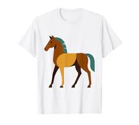 Art équestre Moderne Abstrait Minimaliste Cheval Graphique T-Shirt