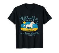 Art équestre pour amoureux des chevaux sauvages et libres T-Shirt