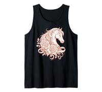 Art équestre Rose inspiré du Derby Floral Cheval Débardeur
