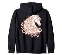 Art équestre Rose inspiré du Derby Floral Cheval Sweat à Capuche
