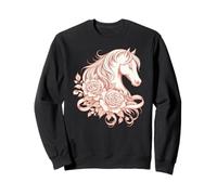 Art équestre Rose inspiré du Derby Floral Cheval Sweatshirt
