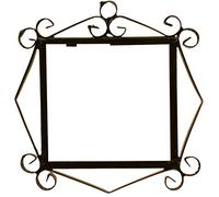 Art Escudellers FERRURE 2 Lettres Fleur/MOSAICO Moyenne 10.9 cm x 11cm Support Cadre métallique en Couleur Noire pour Carreaux Lettres/numéros/Symboles pour Le Dessin MOSAICO MEDIANO et Flor MEDIANO